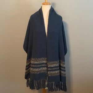 Simply Noelle Scarf Wrap Blue NWT